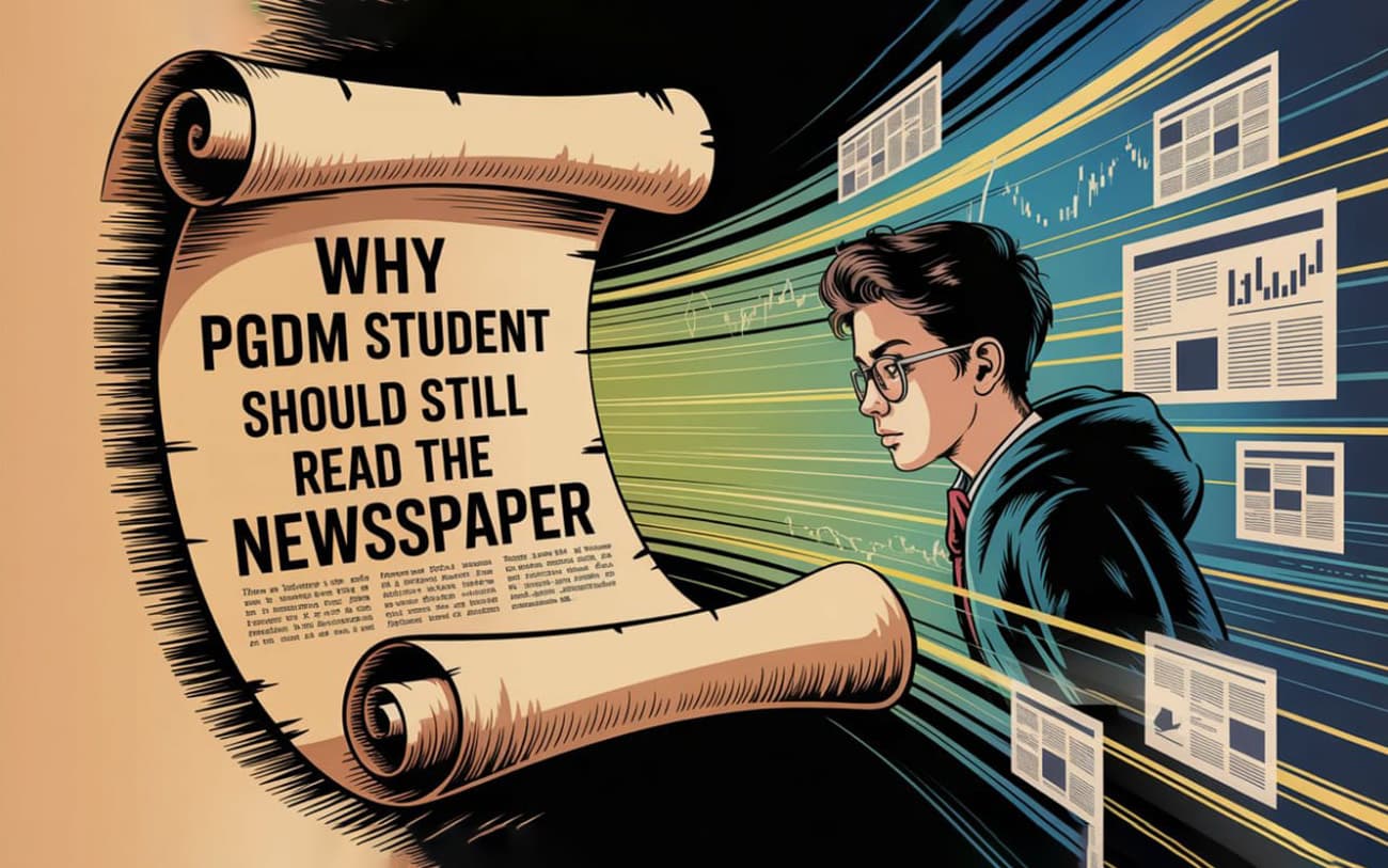 Ink Over Scroll: why PGDM students should still read the newspaper to shape smarter minds in digital age