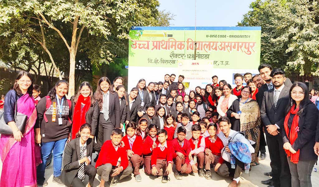 ABS – Learning sessions for class 6 th to 8 th in Asgarpur Government School.