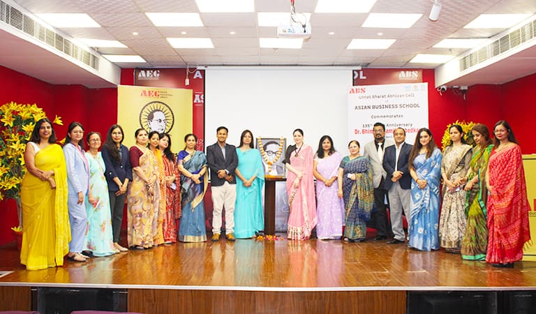 Asian Business School celebrates 134th birth anniversary of “Bhimrao Ramji Ambedkar” 