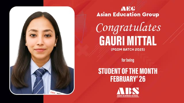 Student Of The Month Feb 2026  | GAURI MITTAL
