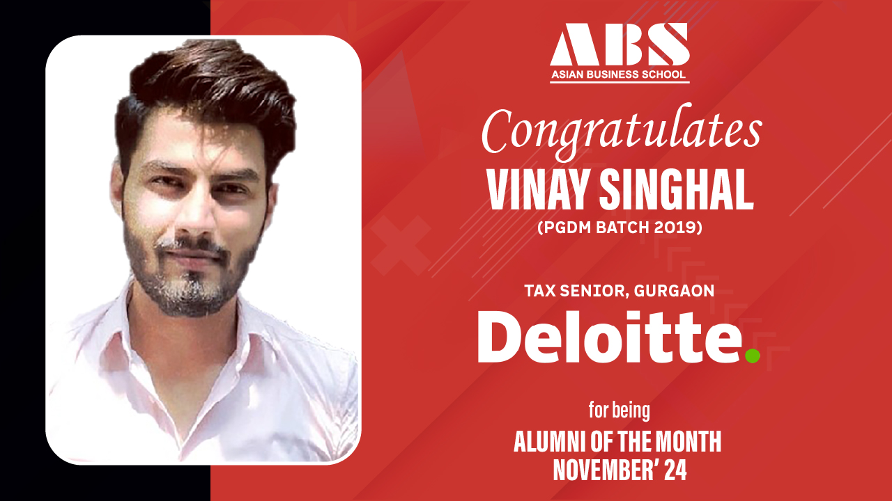 ABS ALUMNI OF THE MONTH NOVEMBER’24