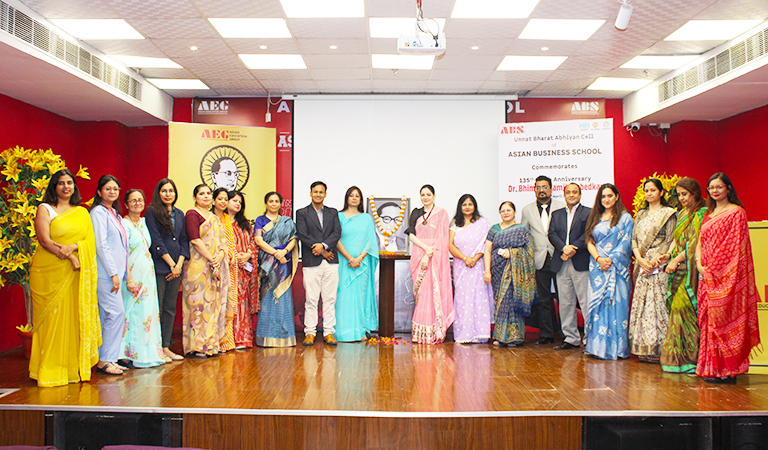 Asian Business School celebrates 134th birth anniversary of “Bhimrao Ramji Ambedkar” 