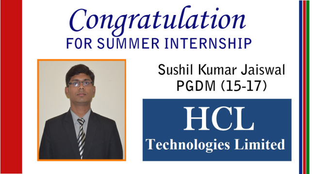 HCL TECHNOLOGIES LIMITED FOR SUMMER INTERNSHIP@ABS