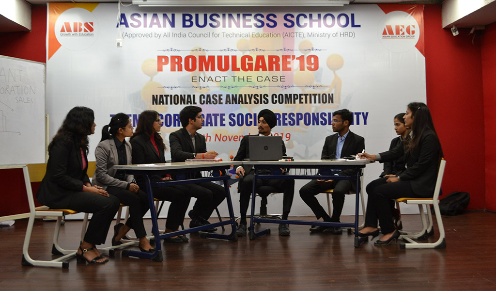 ABS organizes a National Case Analysis Competition, PROMULGARE 2019 for Management Students