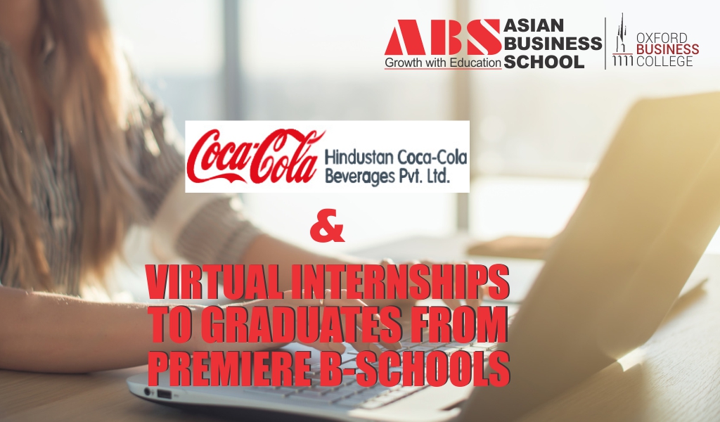 Hindustan Coca-Cola Beverages provides a unique Virtual Internship to Graduates from Premiere B-Schools