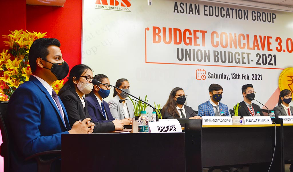 ABS’s Finance Club, BULLS n BEARS organizes a knowledge-packed educative activity – “BUDGET CONCLAVE 3.0” – for its PGDM students