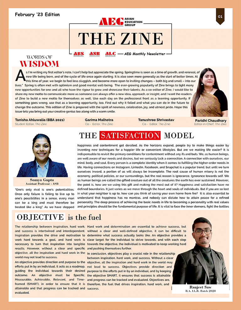 February-2023<br><span style='font-size:18px;display:block;'>The Zine | Monthly Newsletter</span>